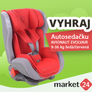 Súťaž o autosedačku AVIONAUT EVOLVAIR (9-36) šedá-červená v hodnote 132 €