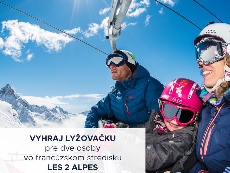 Súťaž o lyžovačku vo francúzskom stredisku LES 2 ALPES