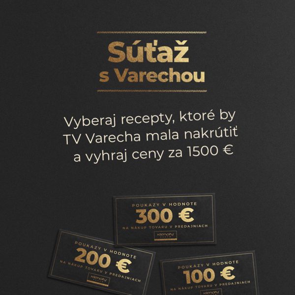 Súťaž s Varechou o 30 cien v hodnote 1500€