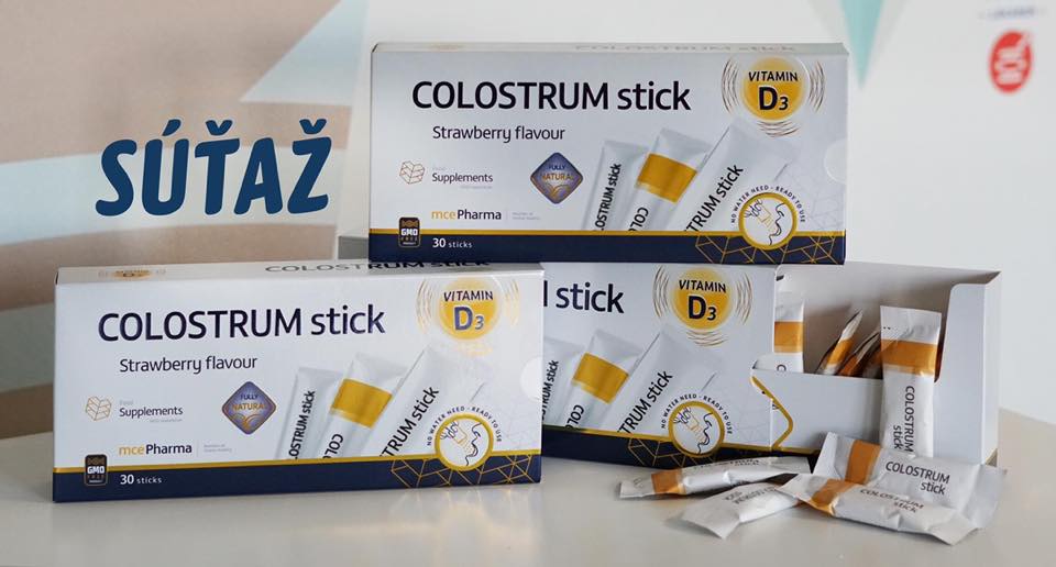 Súťaž o prípravky (2ks) COLOSTRUM stick od firmy mcePharma