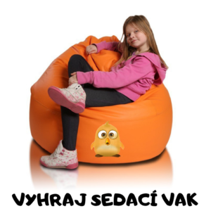 Súťaž o sedací vak malá guľa oranžová EMI