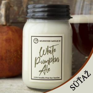 Súťaž o sviečku White Pumpkin Ale od Milkhouse Candle