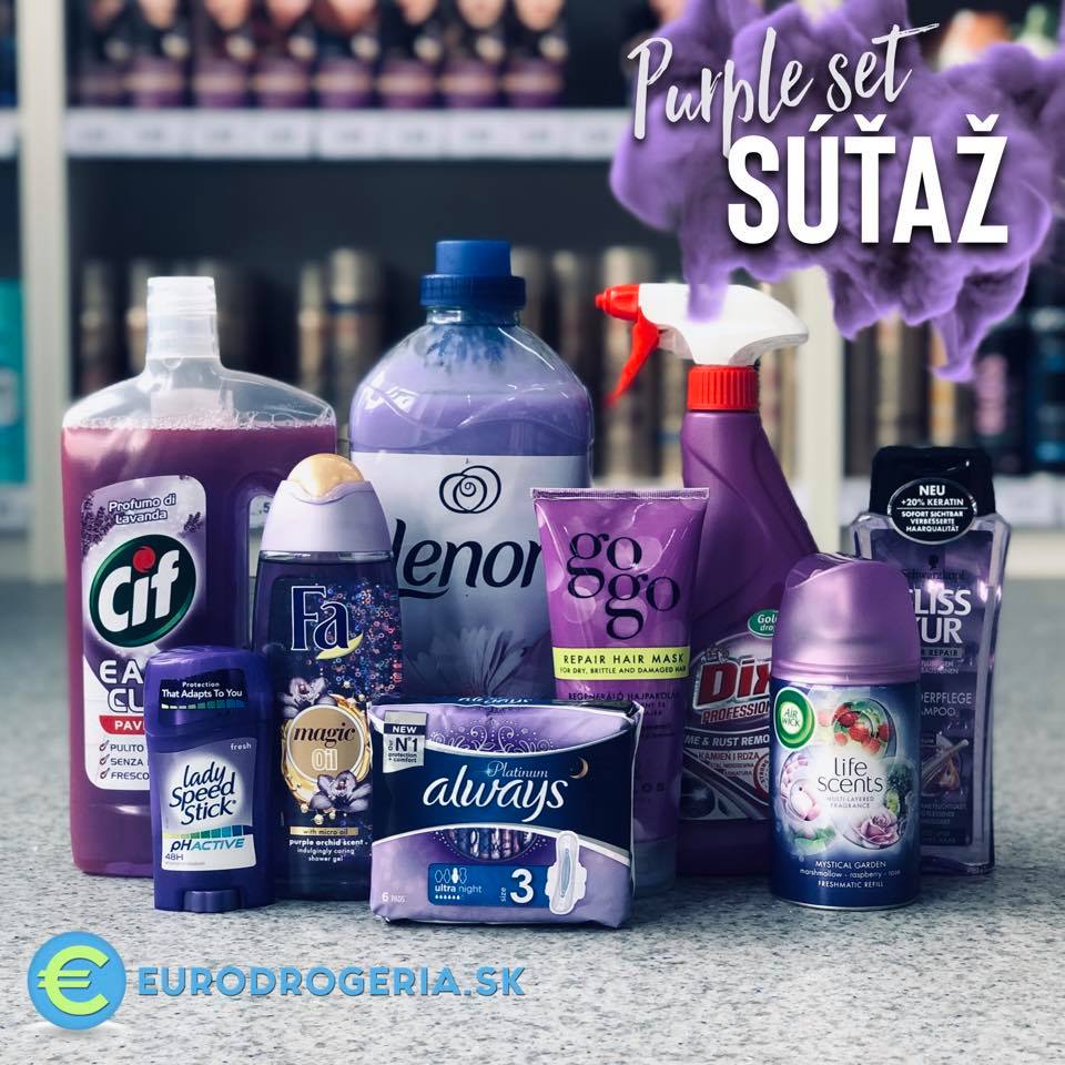 Súťaž o Purple set od Eurodrogeria.sk