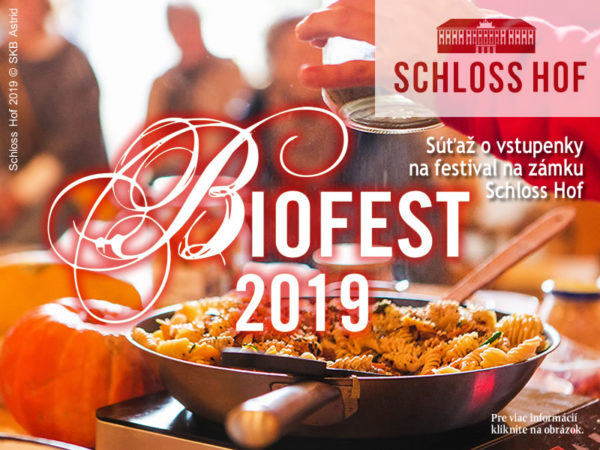 Súťaž o vstupenky na prvý Biofestival na zámku Schloss Hof