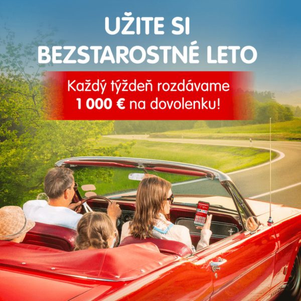 Bezstarostné leto, vyhrajte 1 000 € na dovolenku