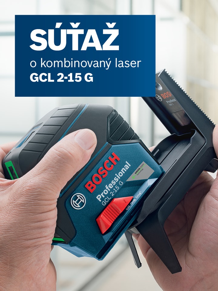 Súťaž o kombinovaný laser GCL 2-15 G Professional