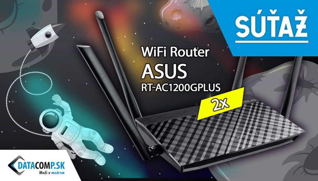 Súťaž o 2x ASUS RT-AC1200GPLUS - Wi-Fi router