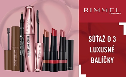 Súťaž o 3 luxusné balíčky od Rimmel London