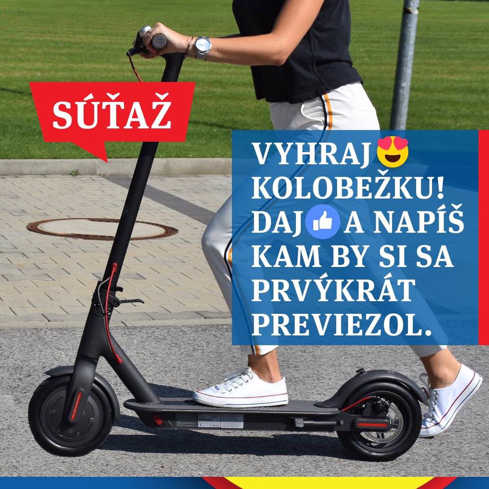 Vyhraj elektrickú kolobežku