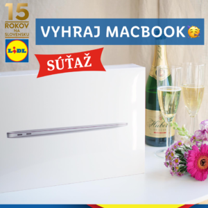 Oslávte 15 rokov Lidla na Slovensku a vyhrajte 5x MacBook Air