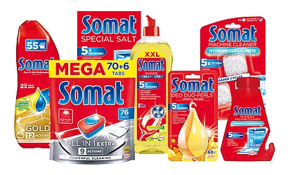 Súťaž so SOMAT o balíčky produktov