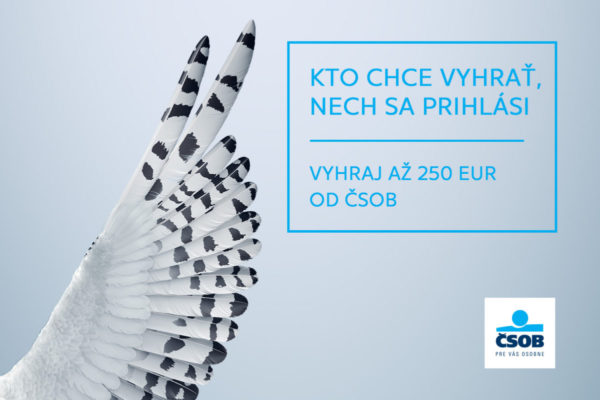 Vyhraj až 250 EUR od ČSOB