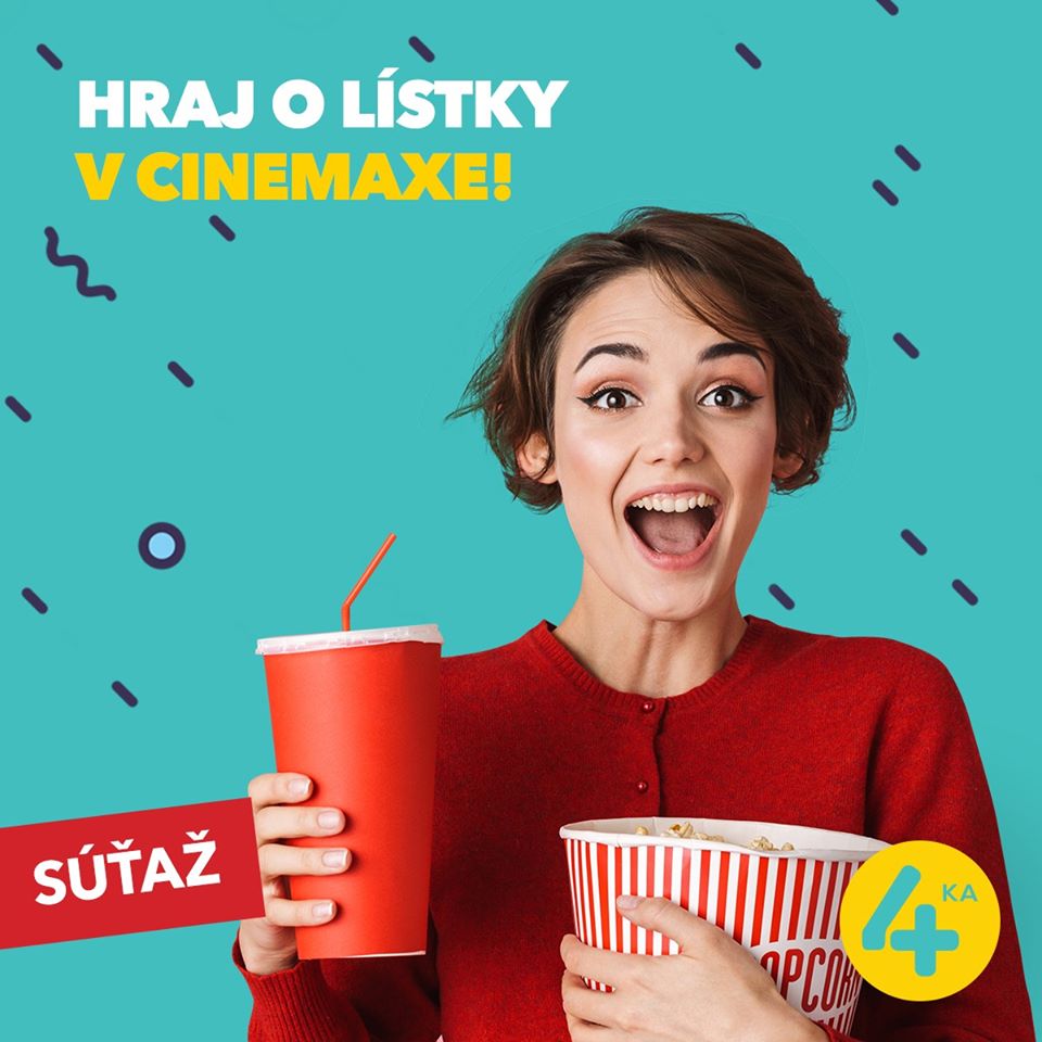 Súťaž o 2 voľné vstupenky do kín CINEMAX