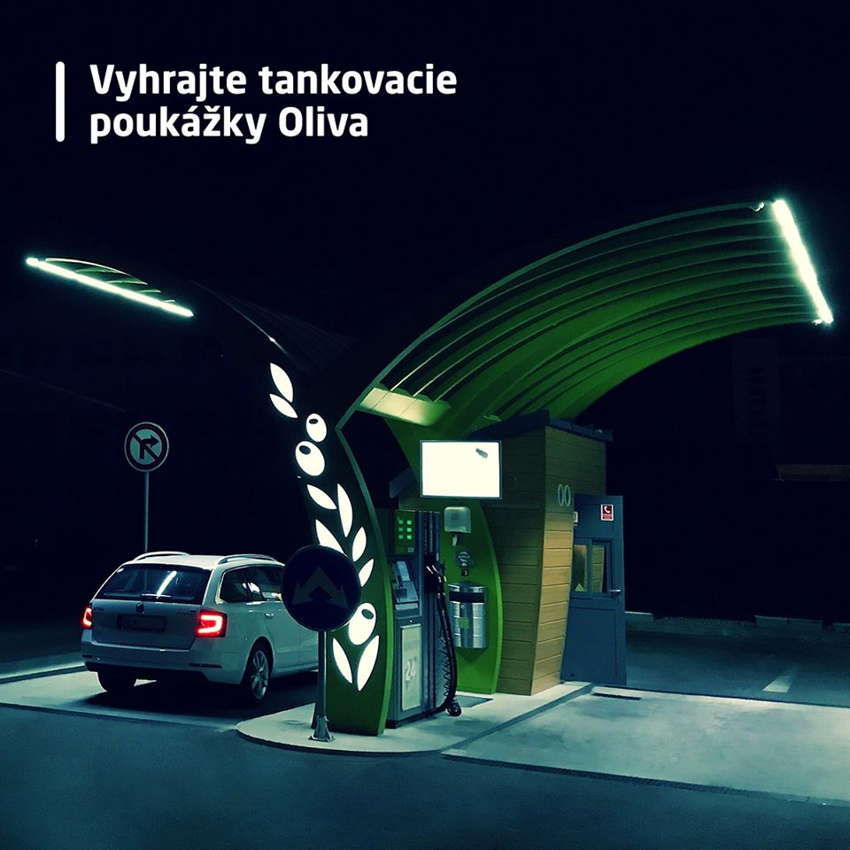 Súťaž o tri poukážky Oliva na tankovanie v hodnote 10 €