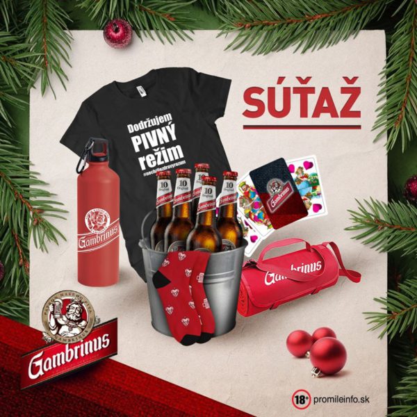 Súťaž o 5x Gambrinus merch