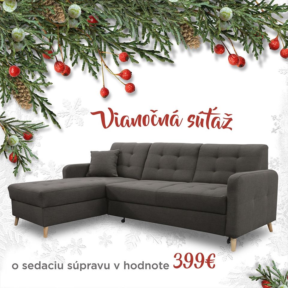 Vianočná súťaž o sedaciu súpravu v hodnote 399€