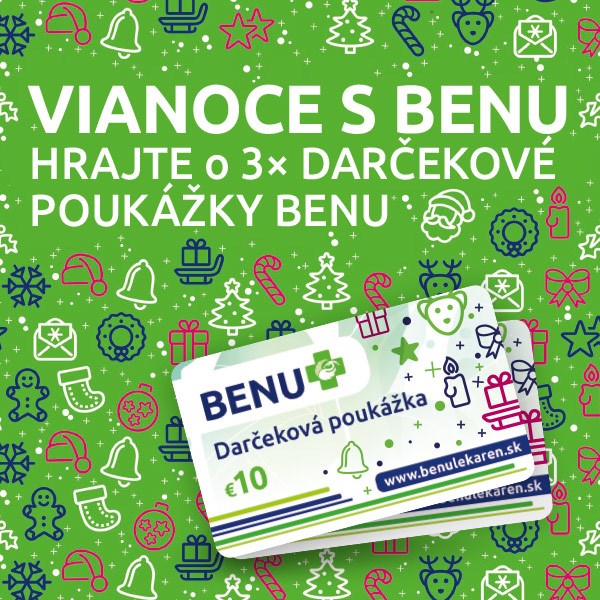 Vianoce s BENU, hrajte o darčekové poukážky v hodnote 10 €