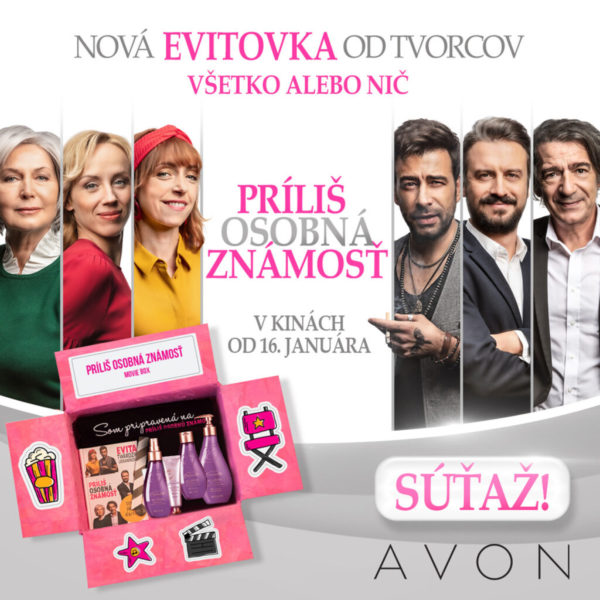 Súťaž o filmový darček – knižnú predlohu, tematické tričko a balíček od spoločnosti Avon Slovensko