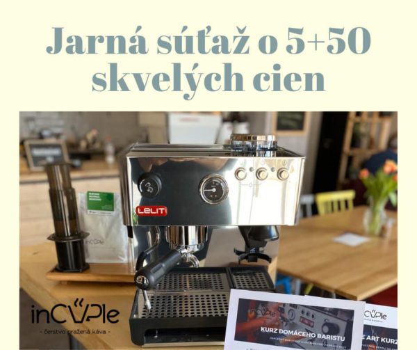 Jarná súťaž s inCUPle o 5+50 skvelých cien