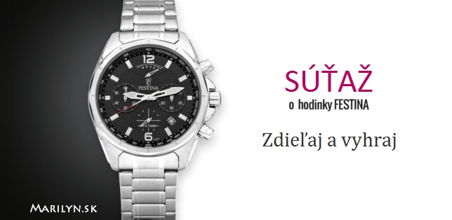 Súťaž o pánske hodinky Festina