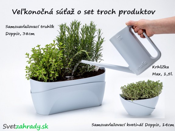 Súťaž so svetzahrady.sk o dizajnový set troch produktov