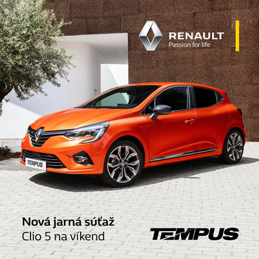 Vyhrajte Nový Renault Clio na víkend s plnou nádržou