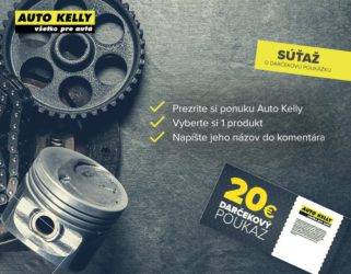 Vyhrajte darčekový poukaz v hodnote 20 € v Auto Kelly