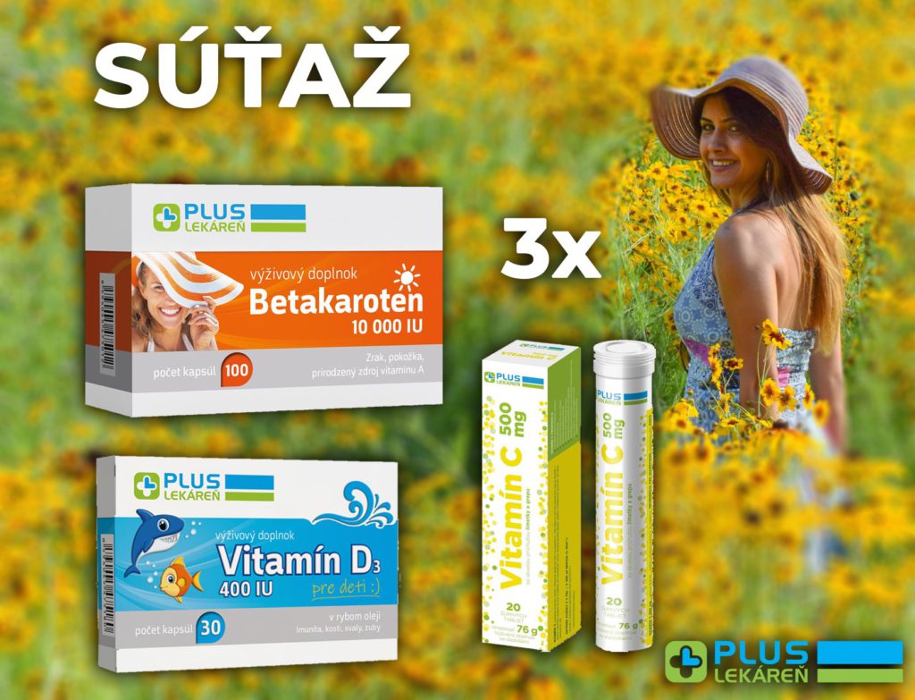 Súťaž o Betakarotén, Vitamín C a Vitamín D3 pre deti