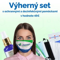 Súťaž o set rúšok, respirátora a dezinfekčných prostriedkov