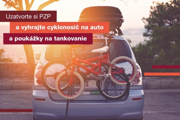 Uzatvorte PZP a vyhrajte cyklonosič na auto a poukazy na tankovanie