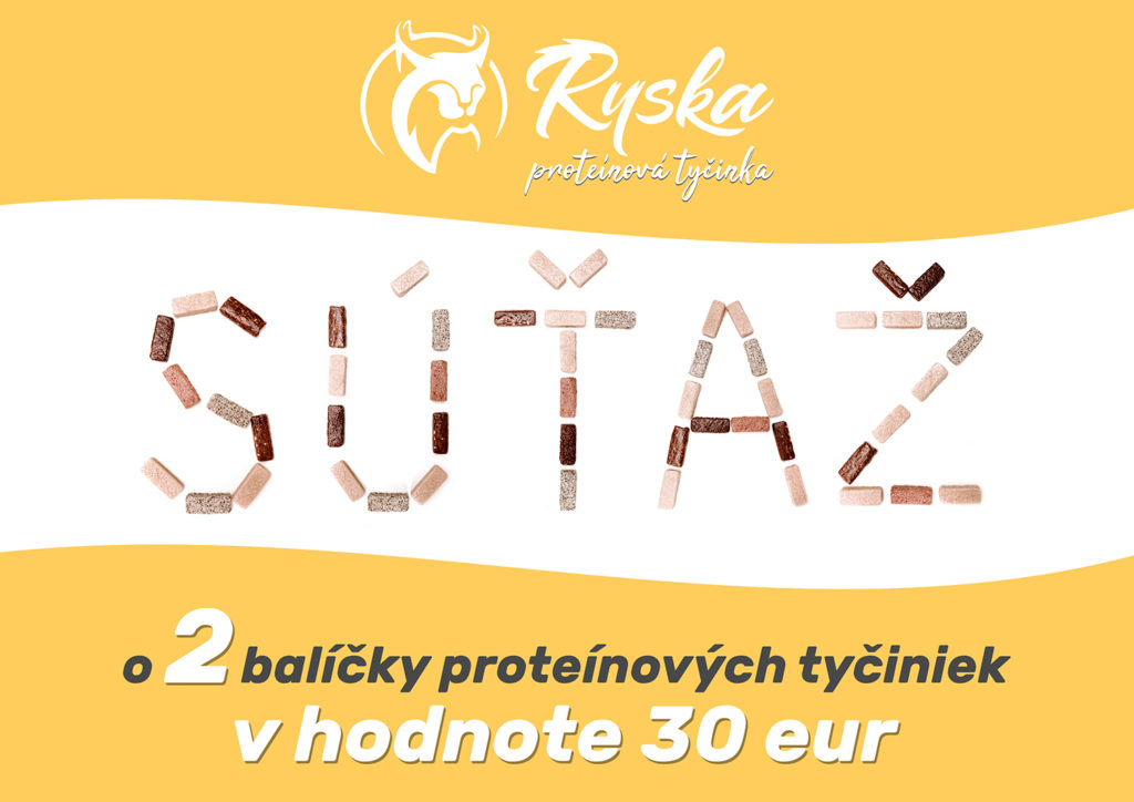 Súťaž o 2 balíčky chladených proteínových tyčiniek Ryska