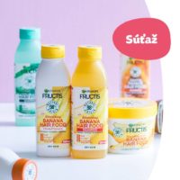 Súťaž o banánový balíček Fructis Hair Food šampón, balzam a masku