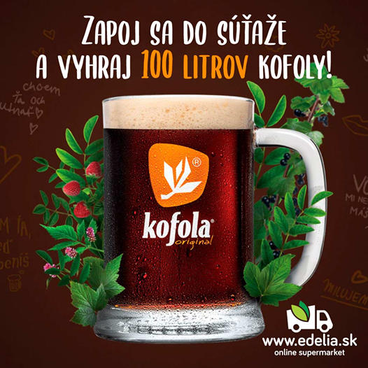 Súťaž o 100 litrov Kofoly