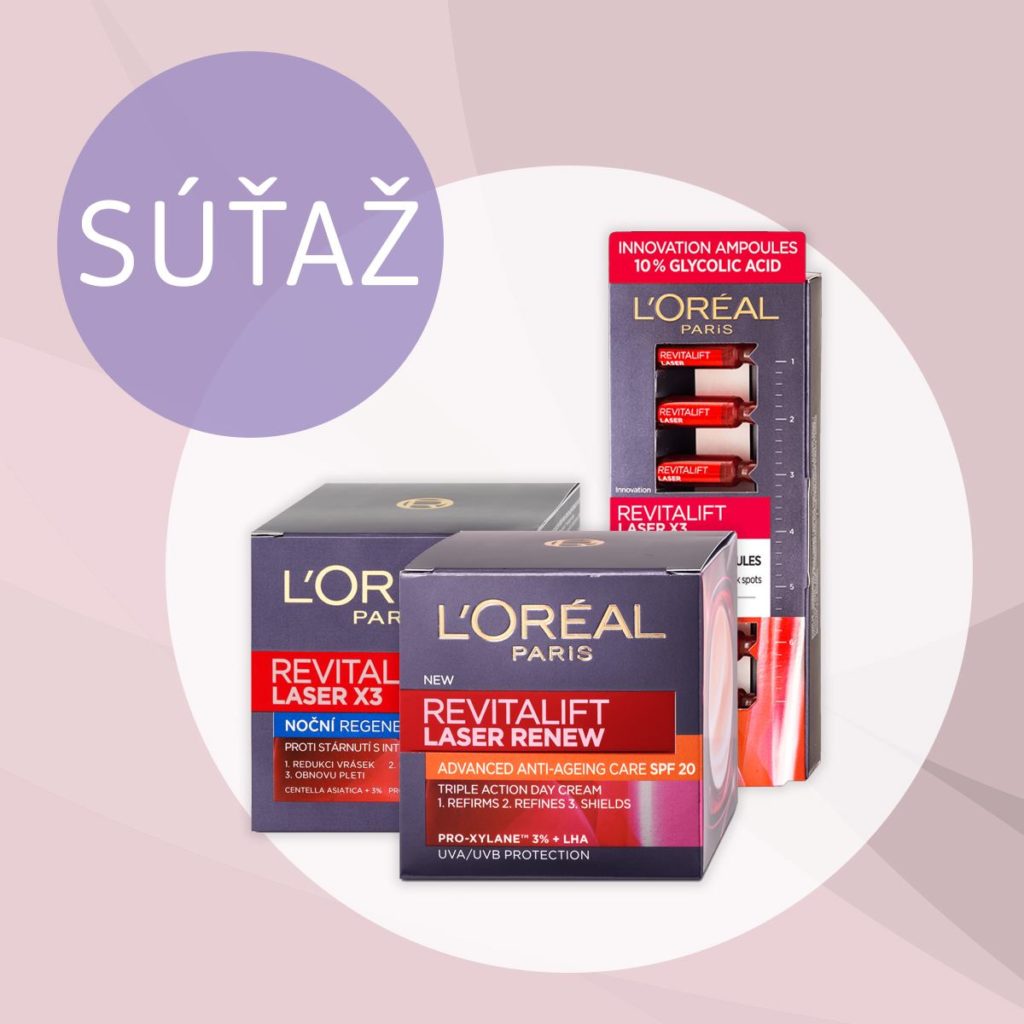 Súťaž o 15 balíčkov obsahujúcich produkty Revitalift od L'ORÉAL PARIS