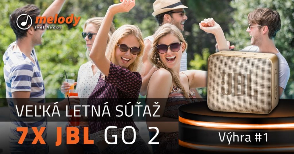 Súťaž o reproduktor JBL GO 2 vo farbe Champagne