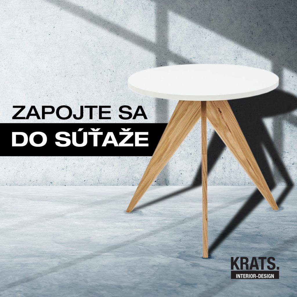 Súťaž o stolík od KRATS Design-Interior