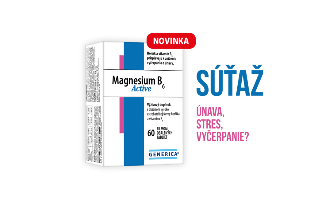 Súťaž o Magnesium B6 Active