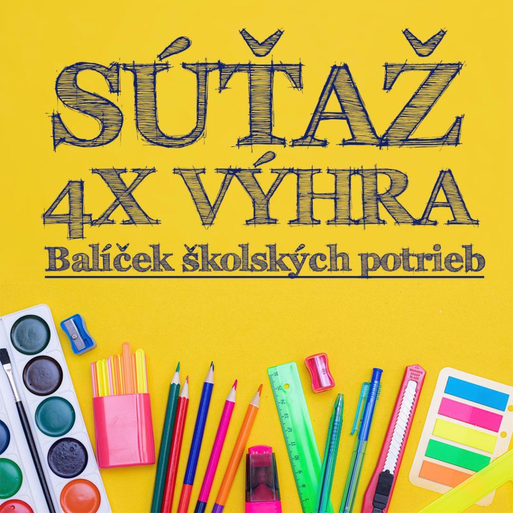 Súťaž o 4x balíček školských potrieb