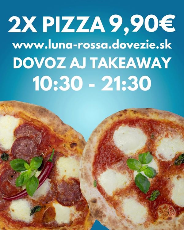 Súťaž s Luna Rossa 2 pravé talianske pizze z COMBO menu