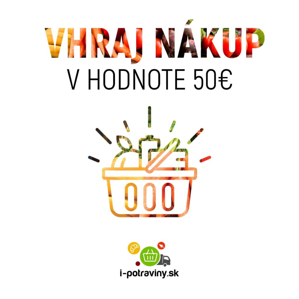 Vyhrajte nákup domov z e-shopu i-potraviny.sk v hodnote 50€