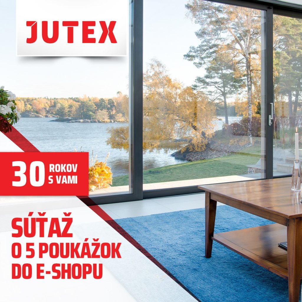 Súťaž o 5 poukážok v hodnote 30 € na nákup v JUTEX