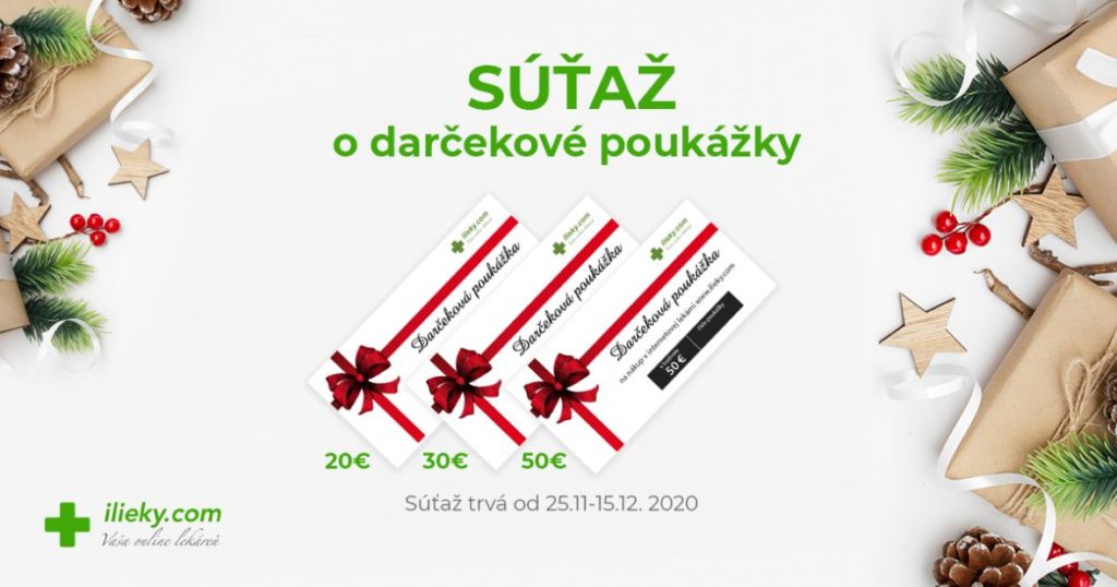 Súťaž s ilieky.com o 3 hodnotné darčekové poukážky