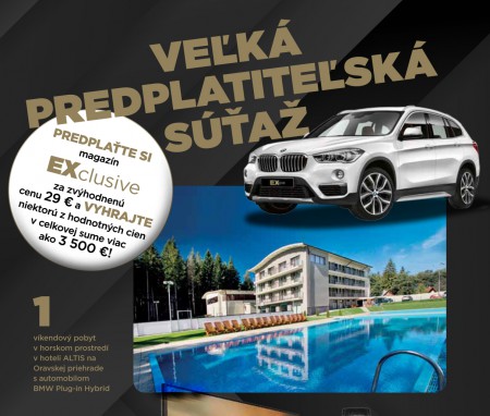 Veľká predplatiteľská súťaž Magazínu EXclusive