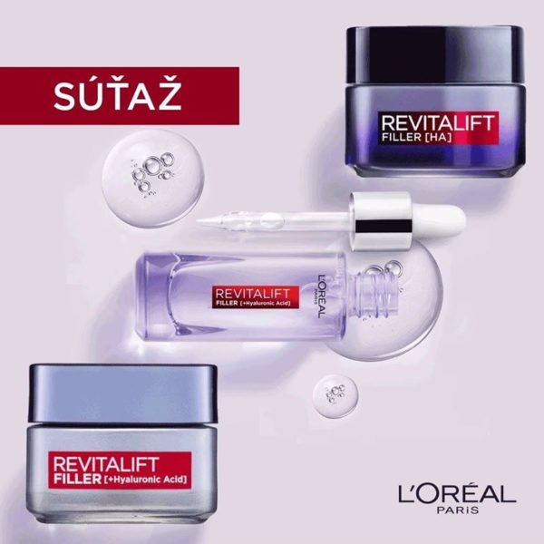 Súťaž o balíček kompletnej starostlivosti Revitalift Filler Sérum od L´Oréal Paris