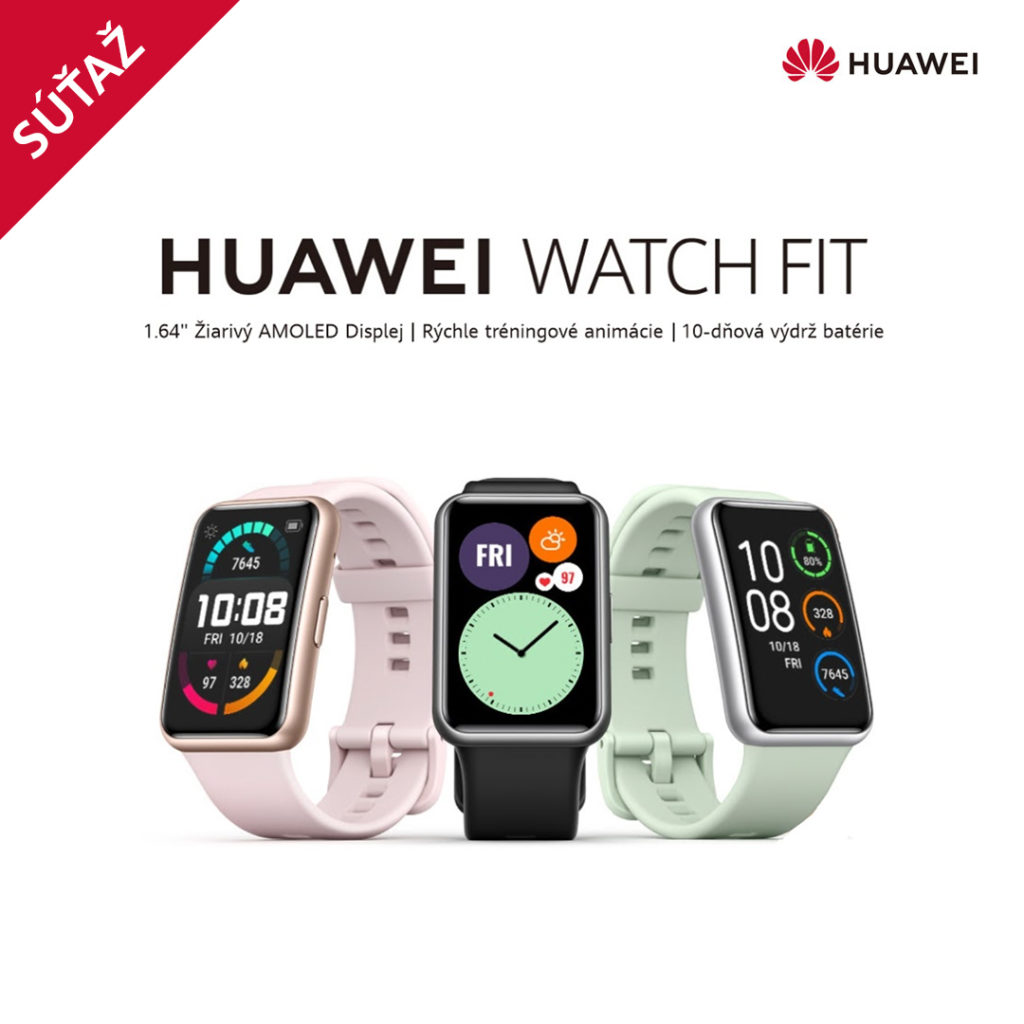 Súťaž o hodinky HUAWEI Watch FIT