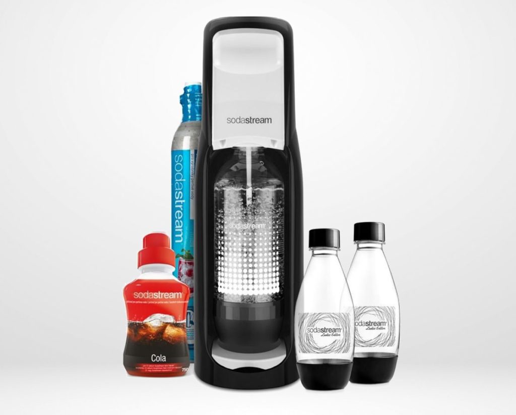 Súťaž o výrobník sódovej vody SodaStream Jet B&W MegaPack LE