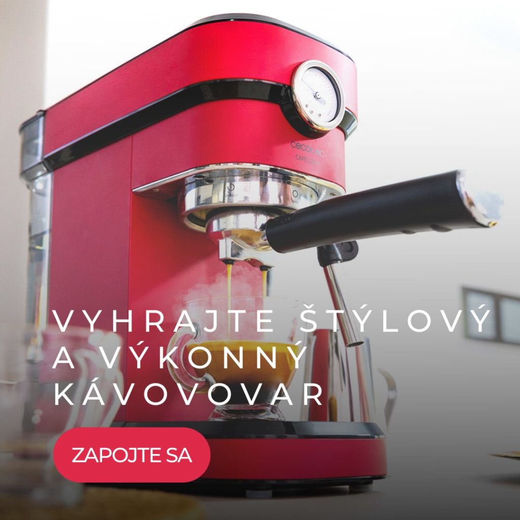 Súťaž o vysokovýkonný a štýlový kávovar Cecotec