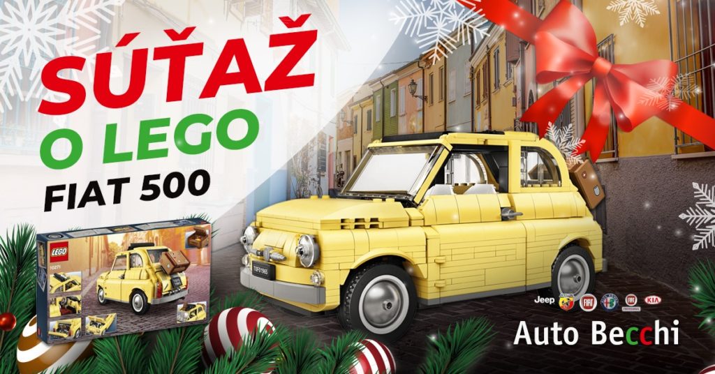 Veľká vianočná súťaž o LEGO Fiat 500