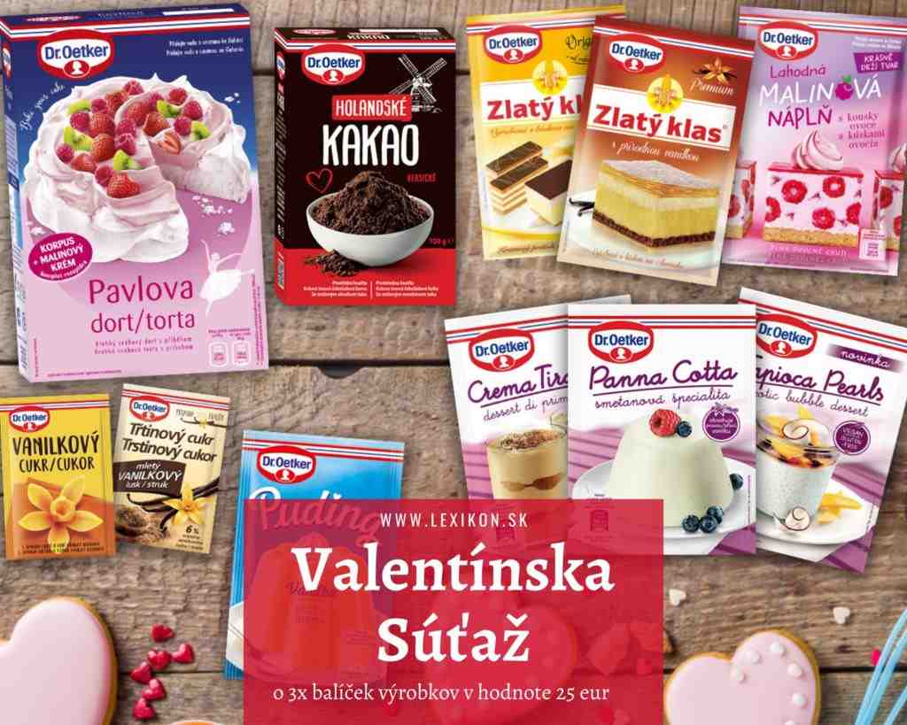 Súťaž o 3 balíčky výrobkov od spoločnosti Dr. Oetker