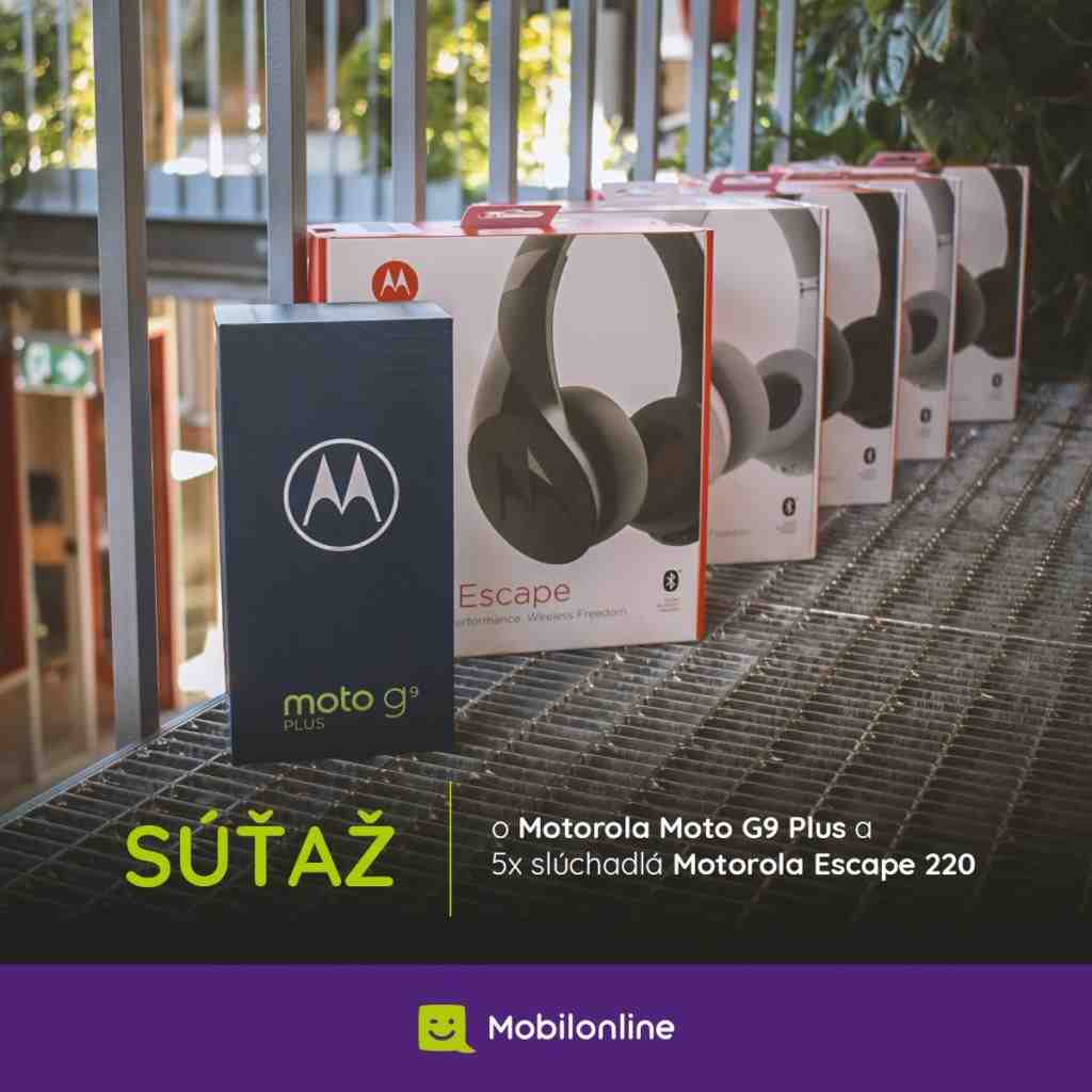 Súťaž o 1x Motorola Moto G9 Plus a 5x Motorola Escape 220 (6 výhercov)